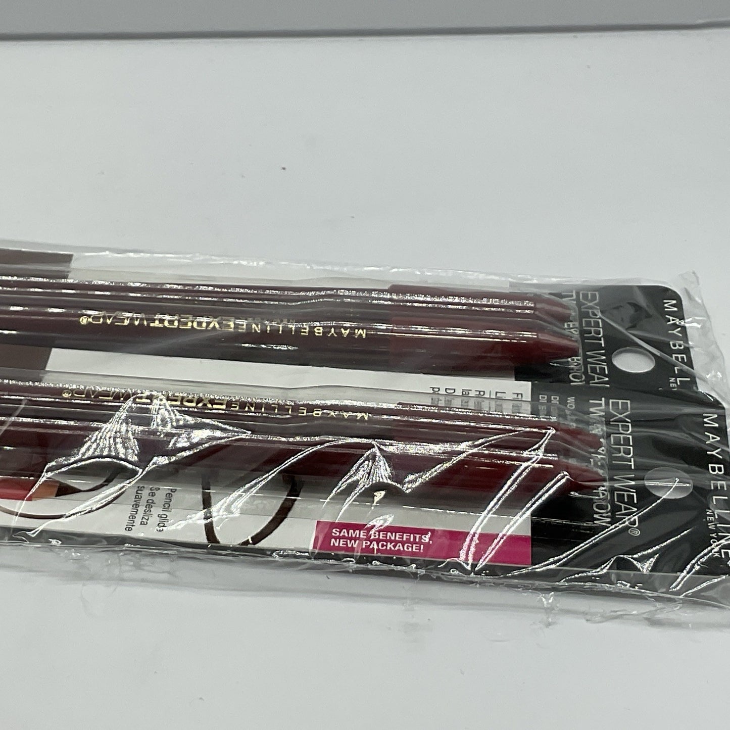 2 PACK -Maybelline Expert Wear Twin Eye & Brow Eyeliner Pencil, Medium Brown 103