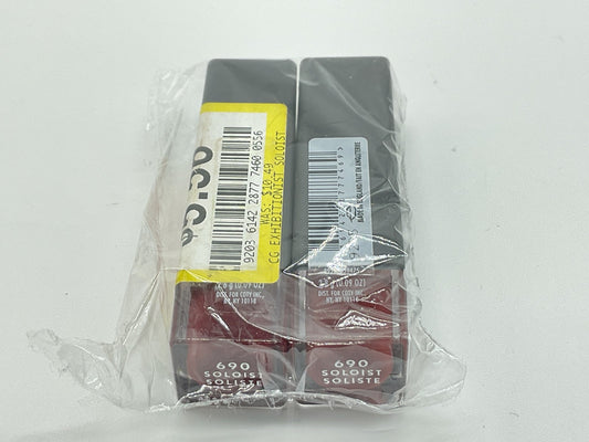 2 PACK - CoverGirl Exhibitionist 24 Hour Matte Lipstick - 690 Soloist