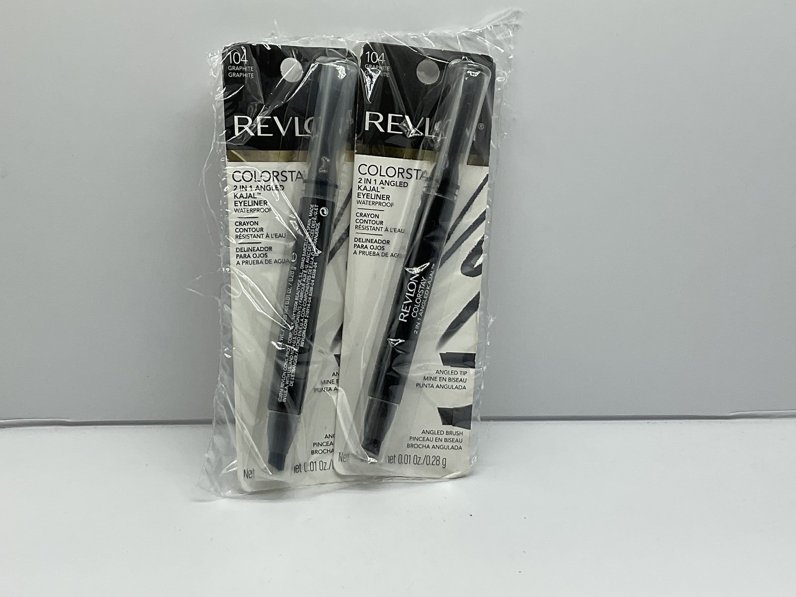 2 PACK - Revlon Colorstay 2 In 1 Angled Kajal Eyeliner 
