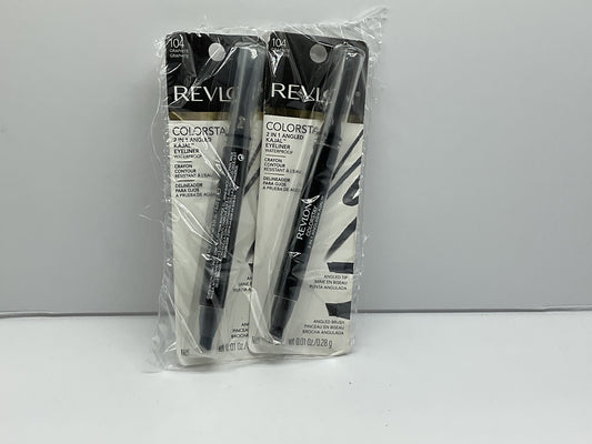 2 PACK - Revlon Colorstay 2 In 1 Angled Kajal Eyeliner 