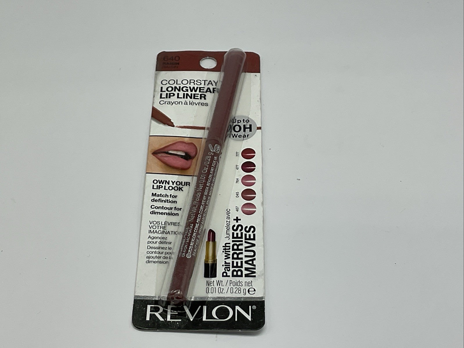 Revlon ColorStay Longwear Lip Liner Pencil - 640 Raisin - Single