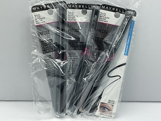 3 Pack - Maybelline Master Precise Liquid Eyeliner 310 Matte Black
