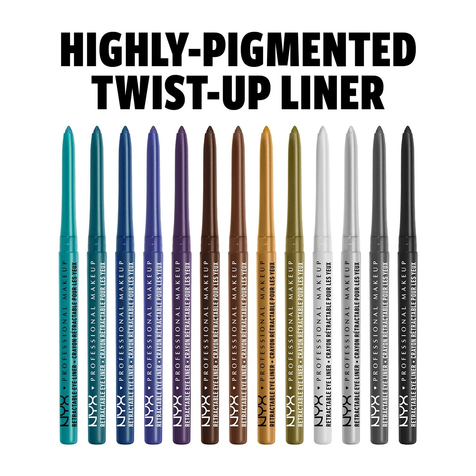 3 PACK - NYX Professional Makeup Mechanical Eyeliner Pencil - Purple