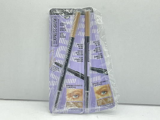 2 PACK - Maybelline Brow Ultra Slim Eyebrow Definer Pencil 0.003 oz - 250 Blonde