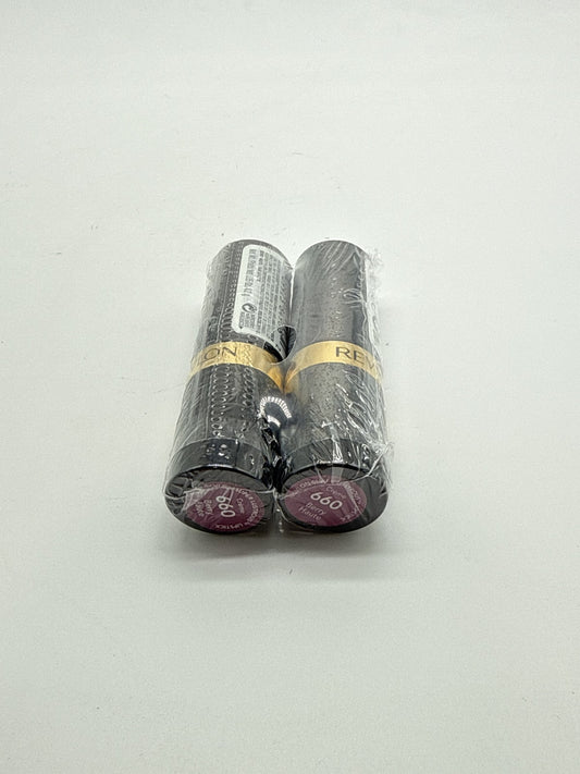 REVLON Super Lustrous Creme Lipstick 660 BERRY HAUTE, 2 pack