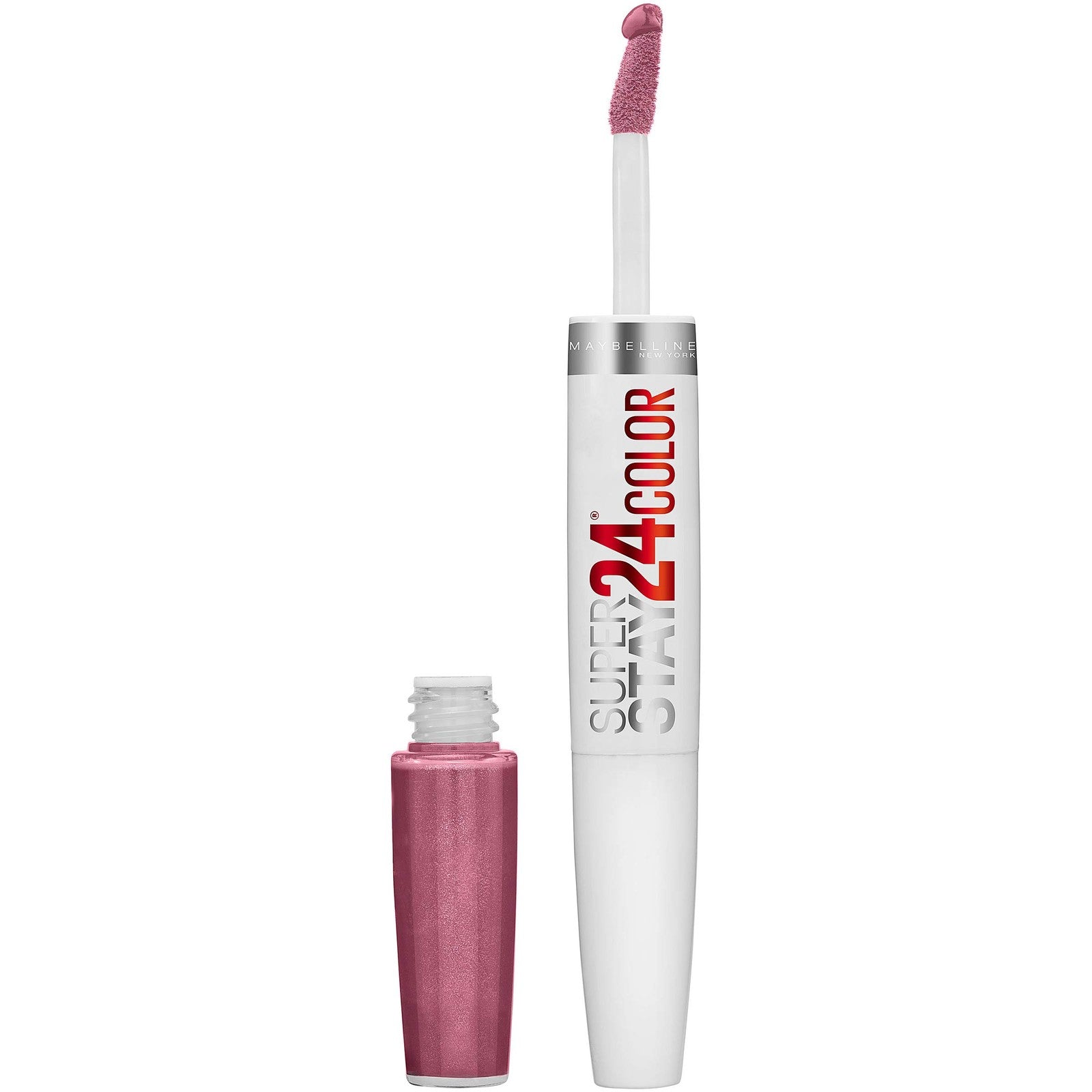 2 PACK - Maybelline Super Stay 24, 2-Step Liquid Lipstick, 055 Perpetual Plum