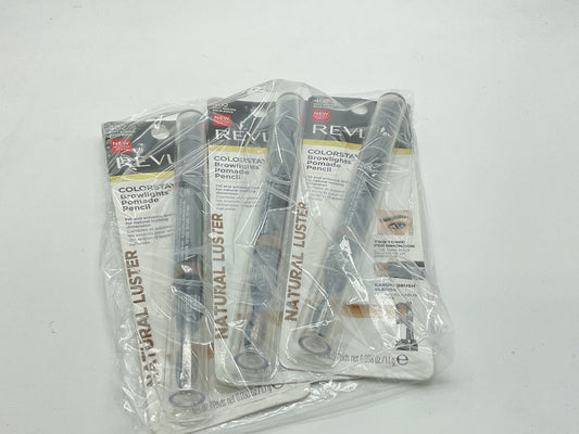 3 PACK - Revlon Colorstay Browlights Pomade Pencil - 402 Soft Brown