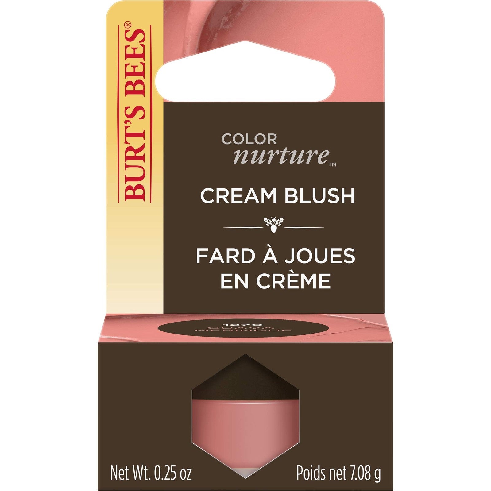 NIP Burt's Bees Color Nurture Cream Blush - 1270 Guava Meringue