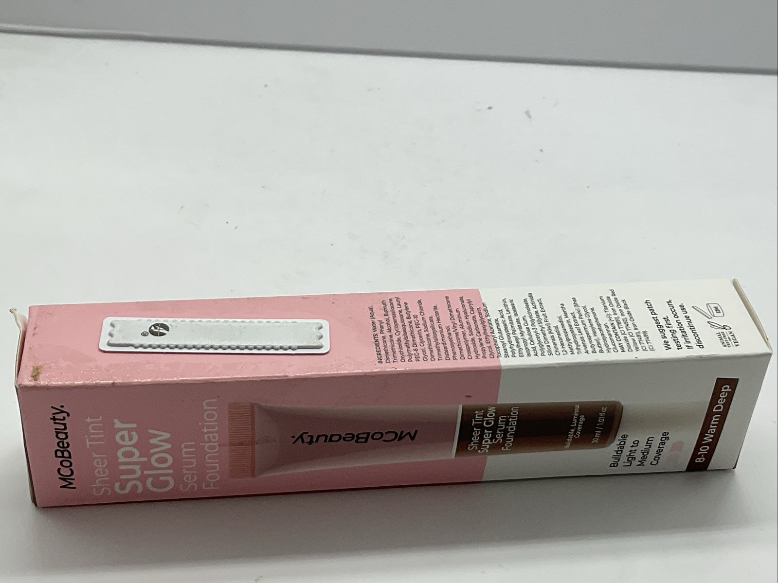 MCoBeauty Super Glow Sheer TINT Serum Foundation - 8-10 Warm Deep