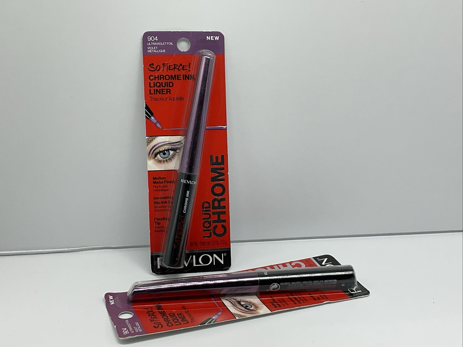 Revlon So Fierce! Chrome Ink Liquid Eyeliner - 904 Ultraviolet - Lot Of 2