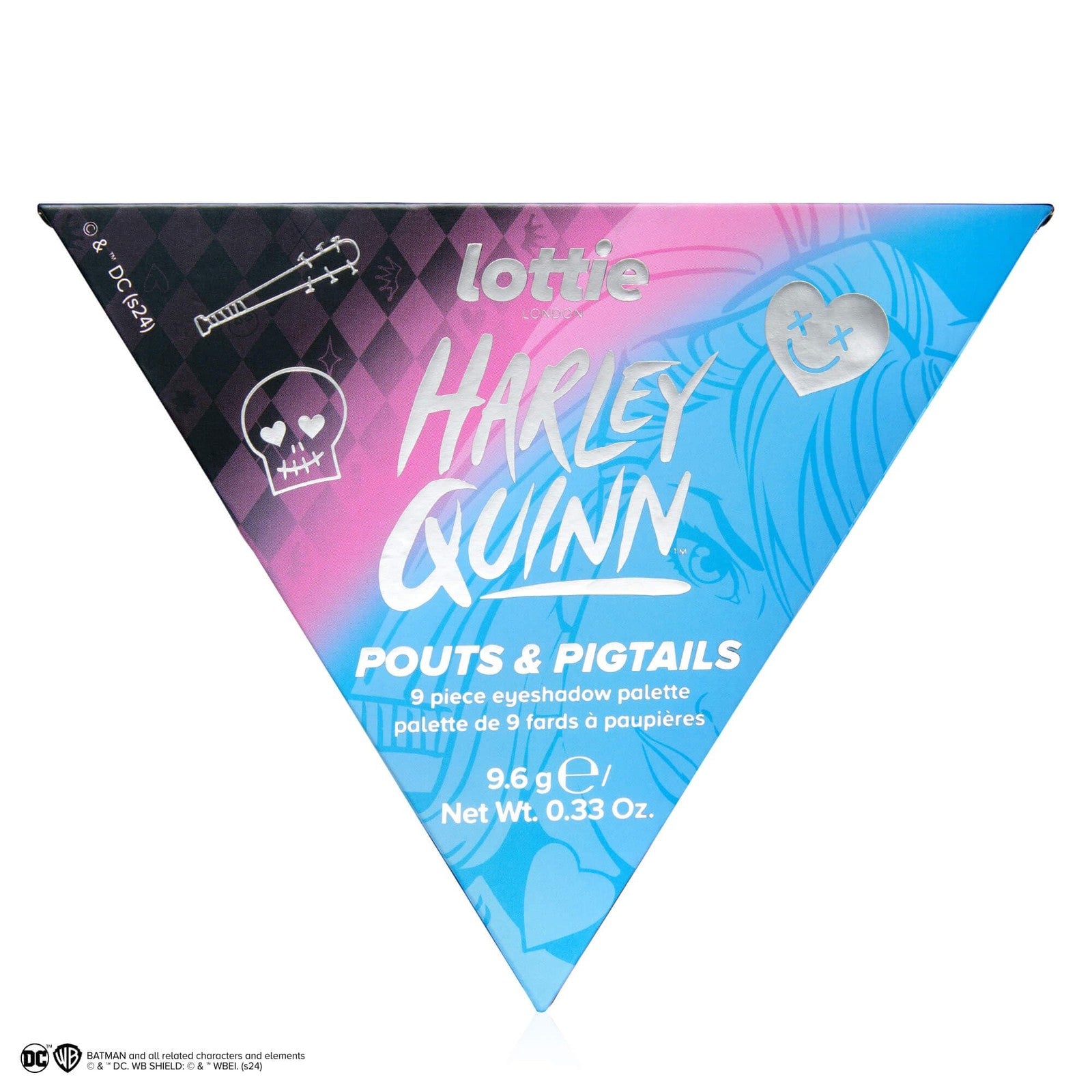 Harley Quinn Lottie London Mad Love Eyeshadow Palette Pouts & Pigtails