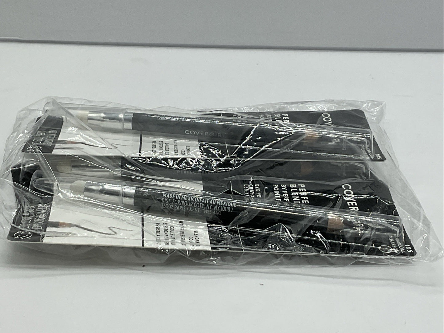 3 PACK - CoverGirl Perfect Blend Eye Makeup Pencil .03 Oz - 105 Charcoal