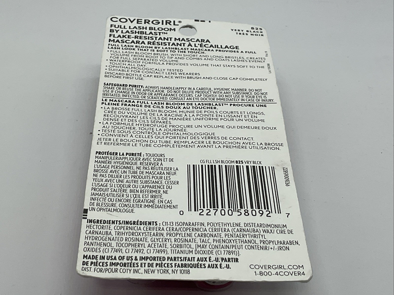 Covergirl Full Lash Bloom Waterproof Mascara 0.44 Oz - 825 Very Black