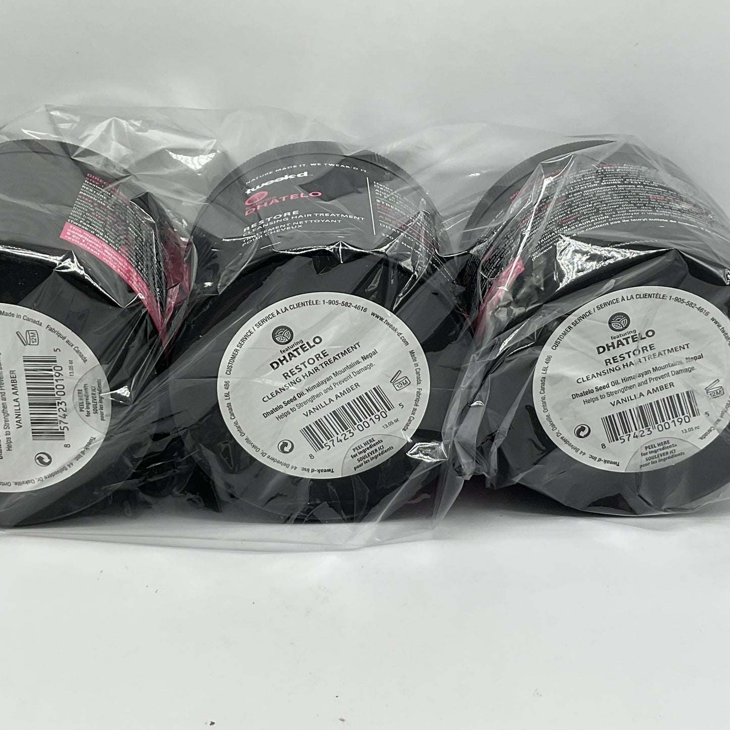 3 PACK - Tweakd RESTORE Cleansing Hair Treatment AMBER VANILLA