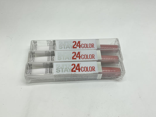 3 PACK - Maybelline Super Stay 24 HR Lip Color #045 Wear on Wildberry