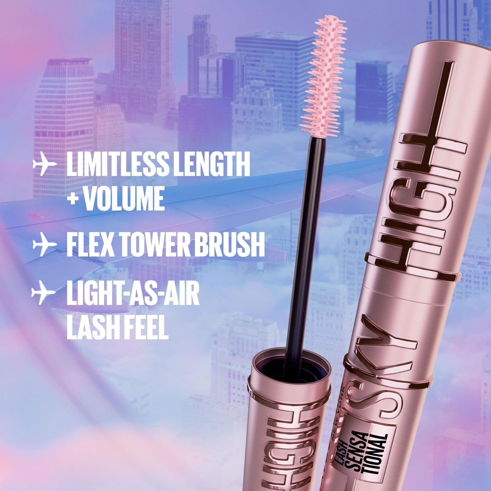Maybelline Lash Sensational Sky High Full Volume Mascara, Burgundy Haze 793