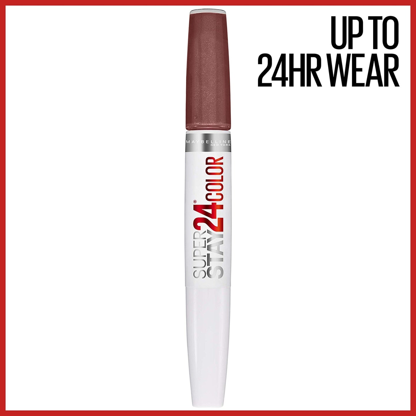 2 PACK - Maybelline Super Stay 24 Hour Color Lipstick - 145 Constant Cocoa 