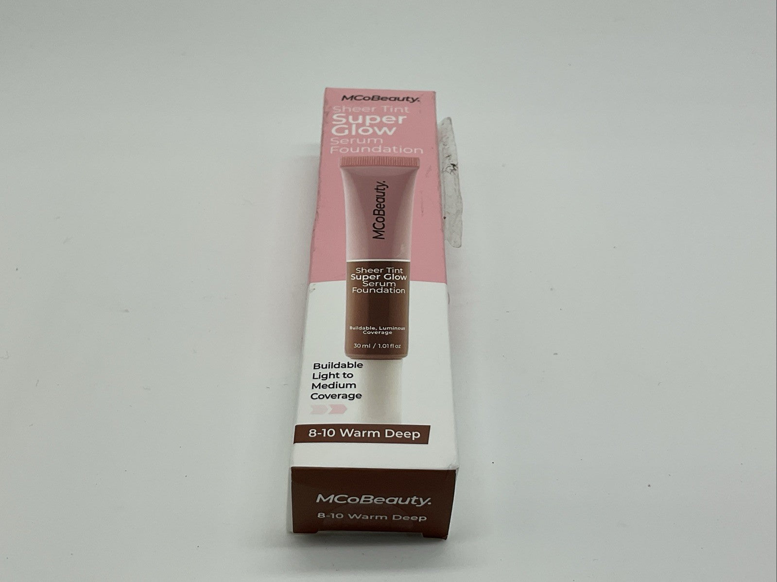 MCoBeauty Super Glow Sheer TINT Serum Foundation - 8-10 Warm Deep