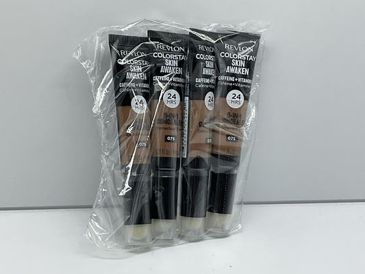 4 PACK - Revlon ColorStay Skin Awaken 5-in-1 Concealer 075 HAZELNUT
