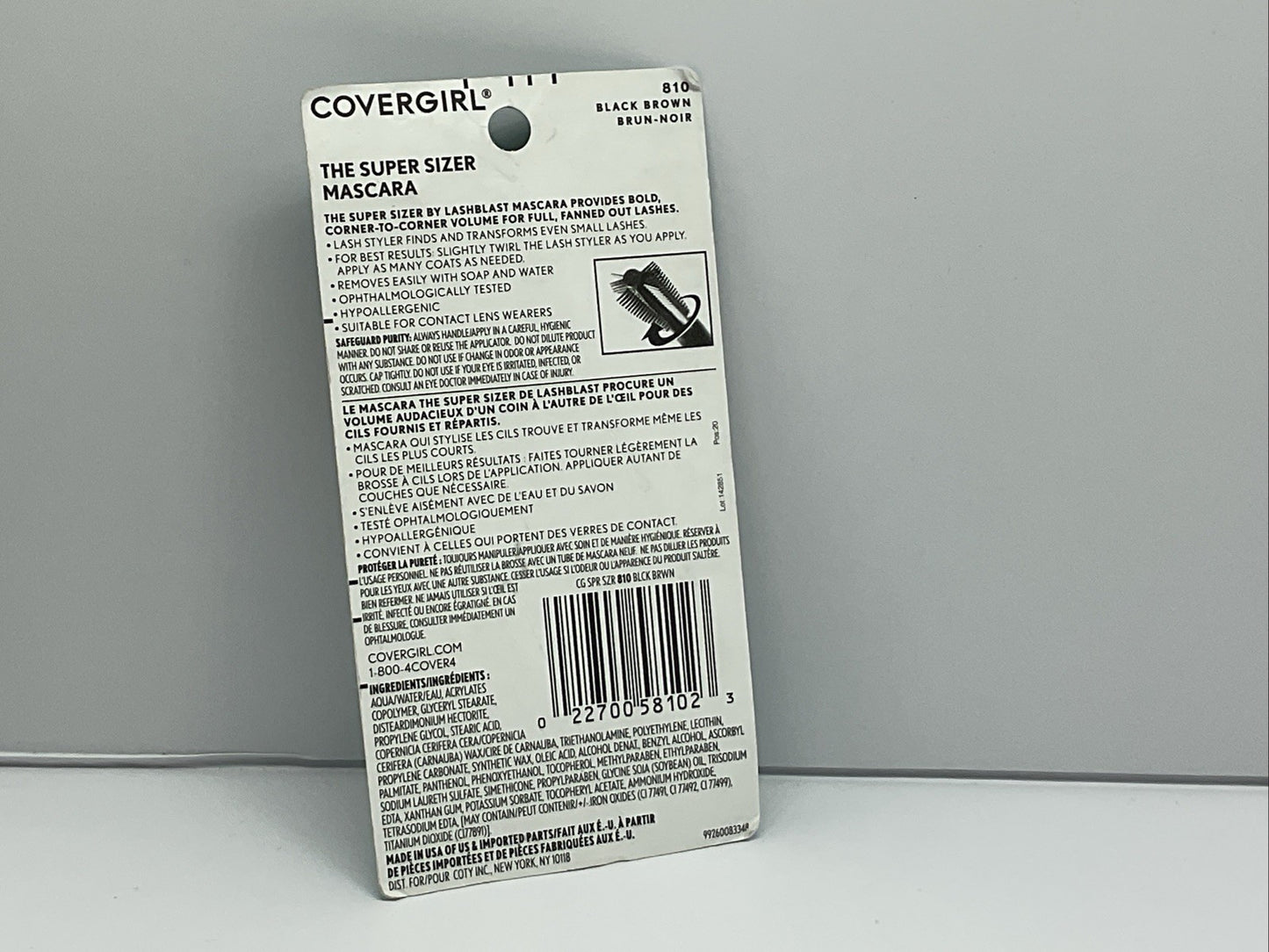 Covergirl Super Sizer Lashblast Mascara - 810 Black Brown - Single