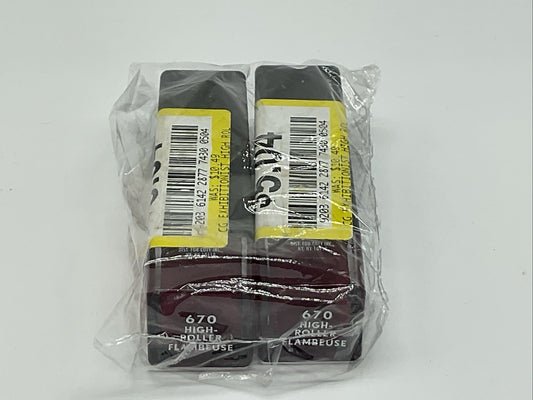 2 PACK - Covergirl Exhibitionist Lipstick 0.09 Oz - 670 High Roller Flambeuse