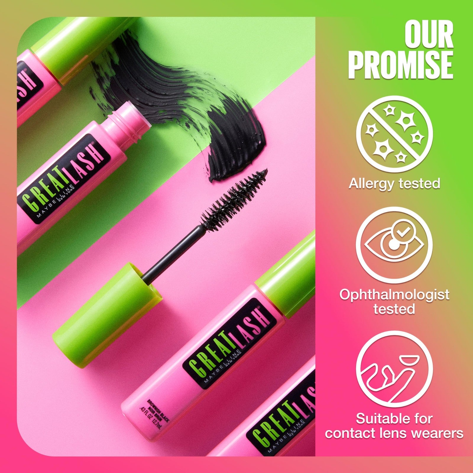 Maybelline New York Great Lash Washable Mascara  0.43fl.oz - 102 Brownish Black