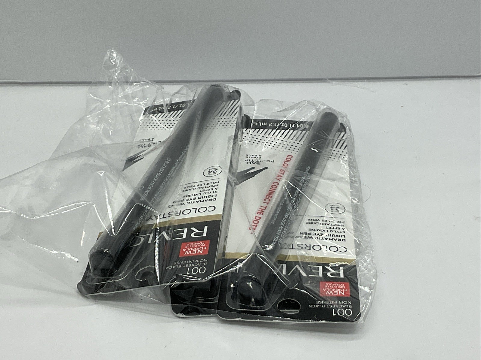 3 PACK - Revlon ColorStay Liquid Eye Pen - 001 Blackest Black