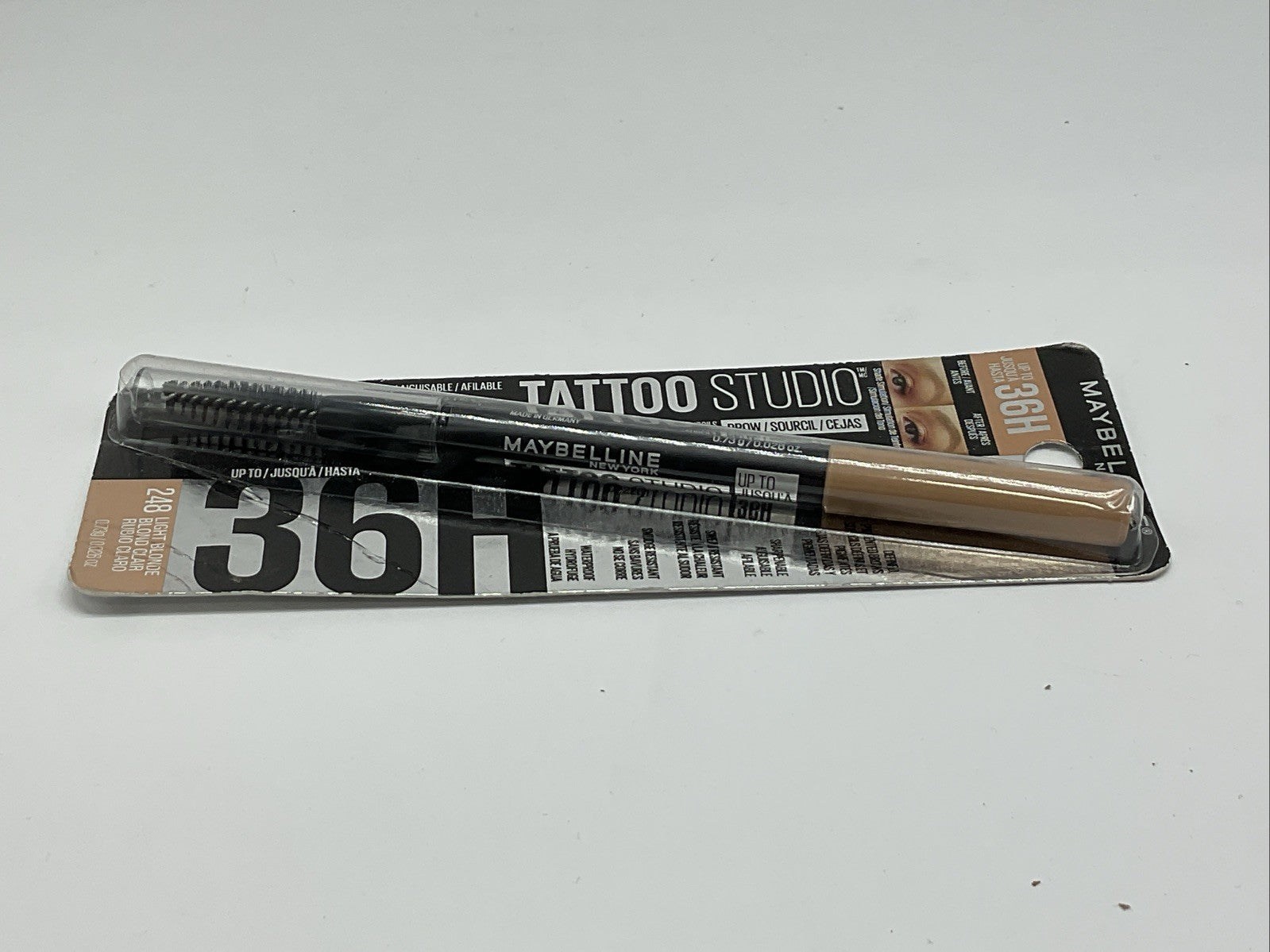 Maybelline Tattoo Studio 36H Longwear Brow Pencil - 248 Light Blonde - Single