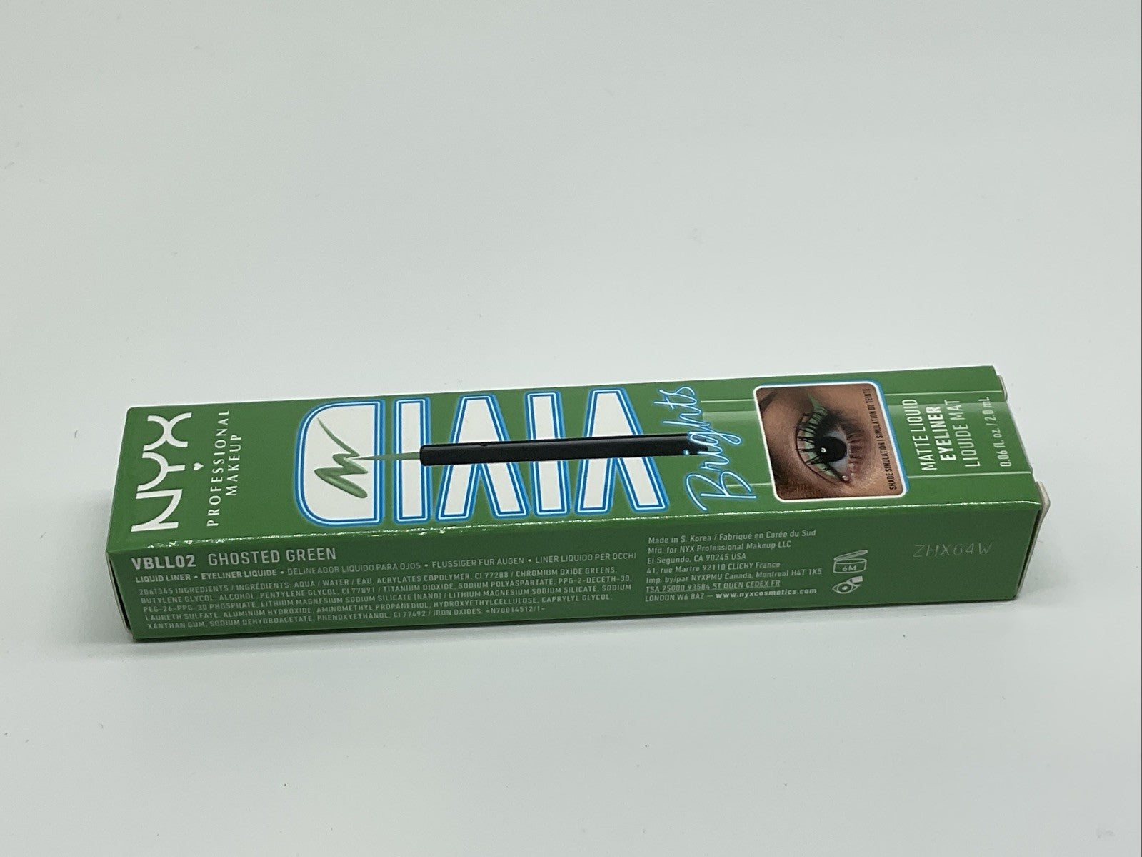 NYX Professional Makeup Vivid Brights Liquid Eyeliner Liner - 02 Ghosted Green