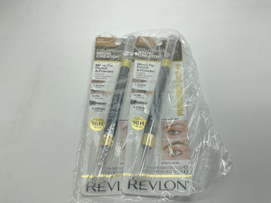 2 PACK - Revlon Colorstay Brow Creator Micro Pencil Powder - 605 Soft Brown
