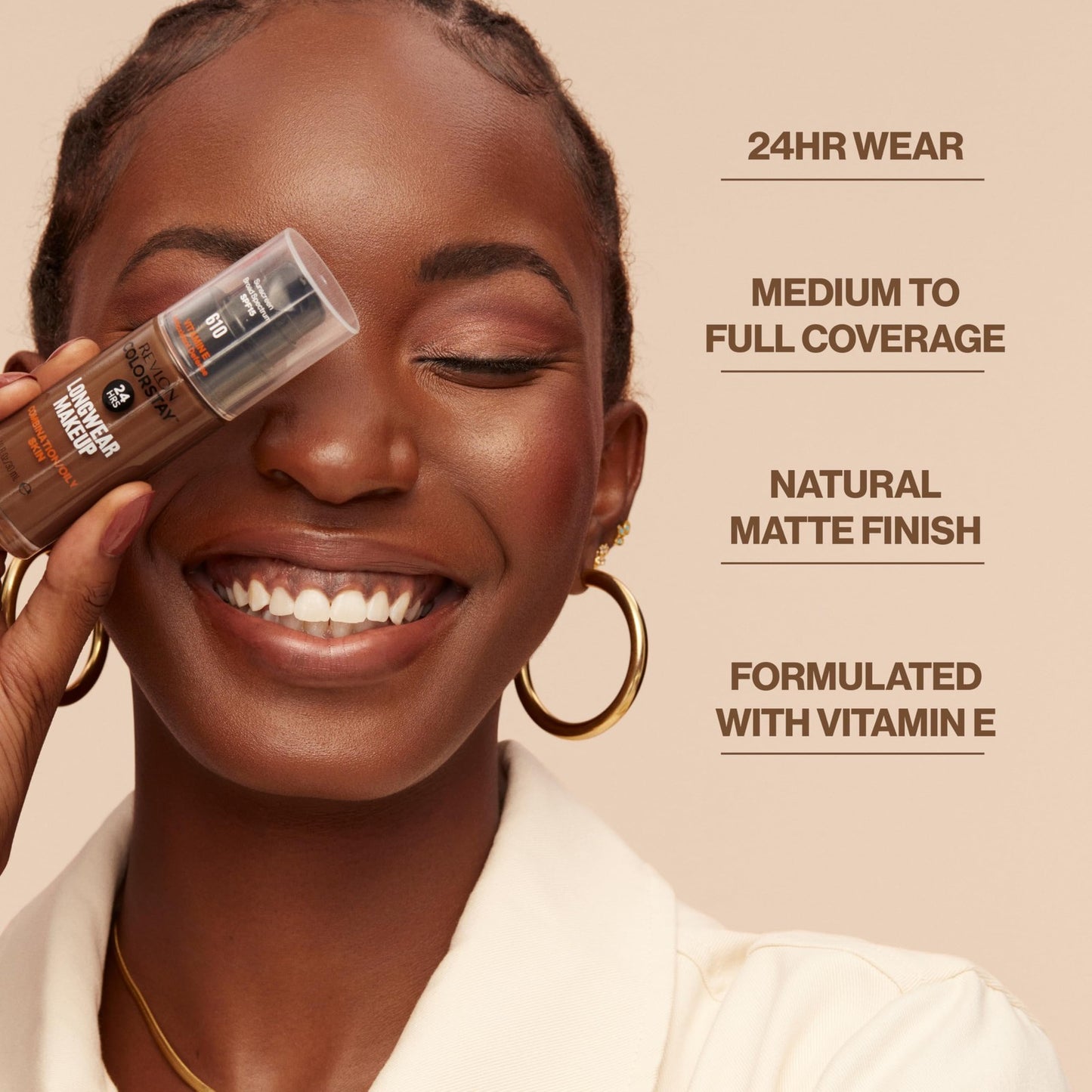 Revlon Colorstay 24HR FOUNDATION Combo/Oily Skin 355 ALMOND SPF15 