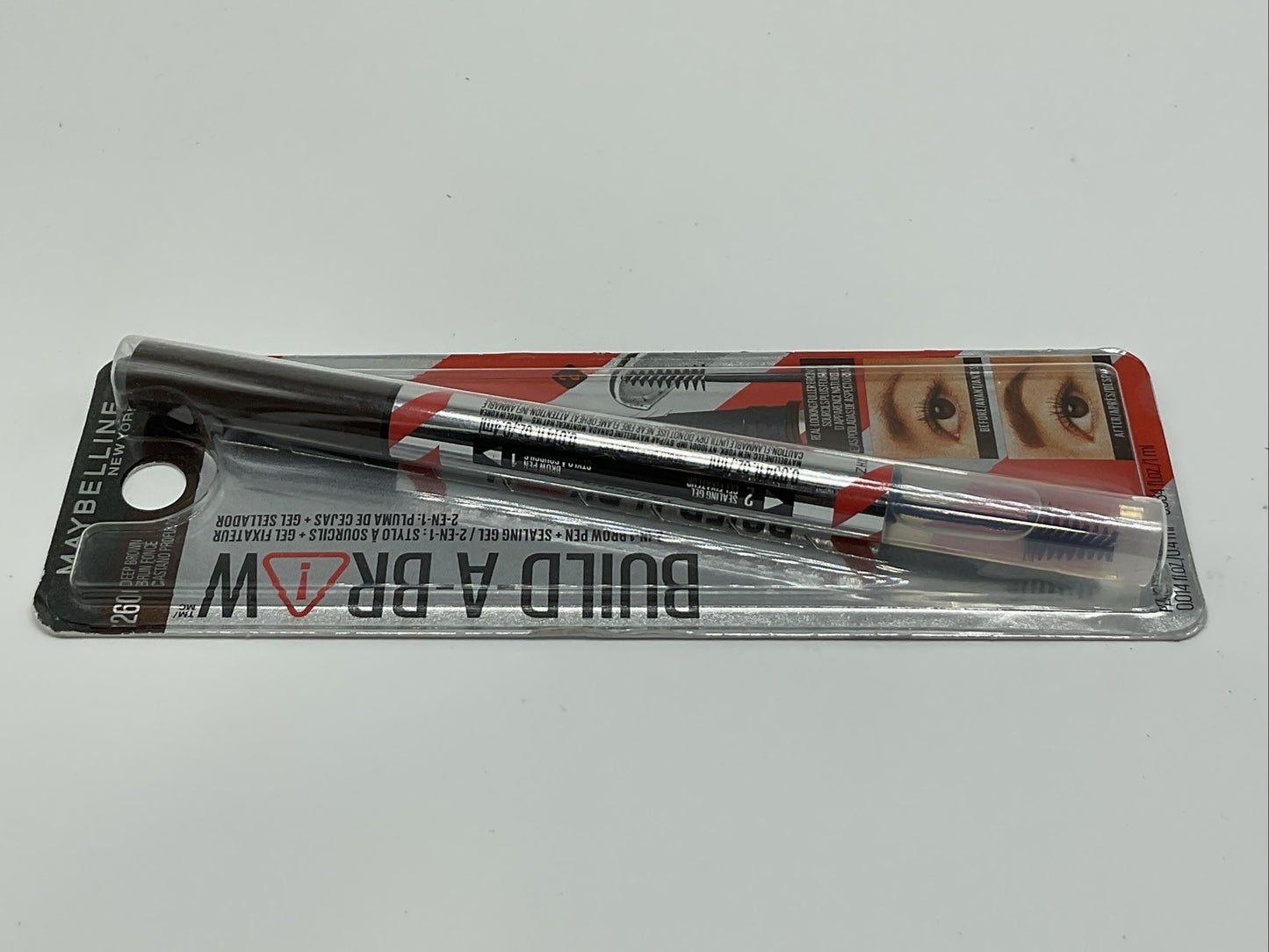 Maybelline Build-A-Brow 2-In-1 Brow Pen & Sealing Gel - 260 Deep Brown