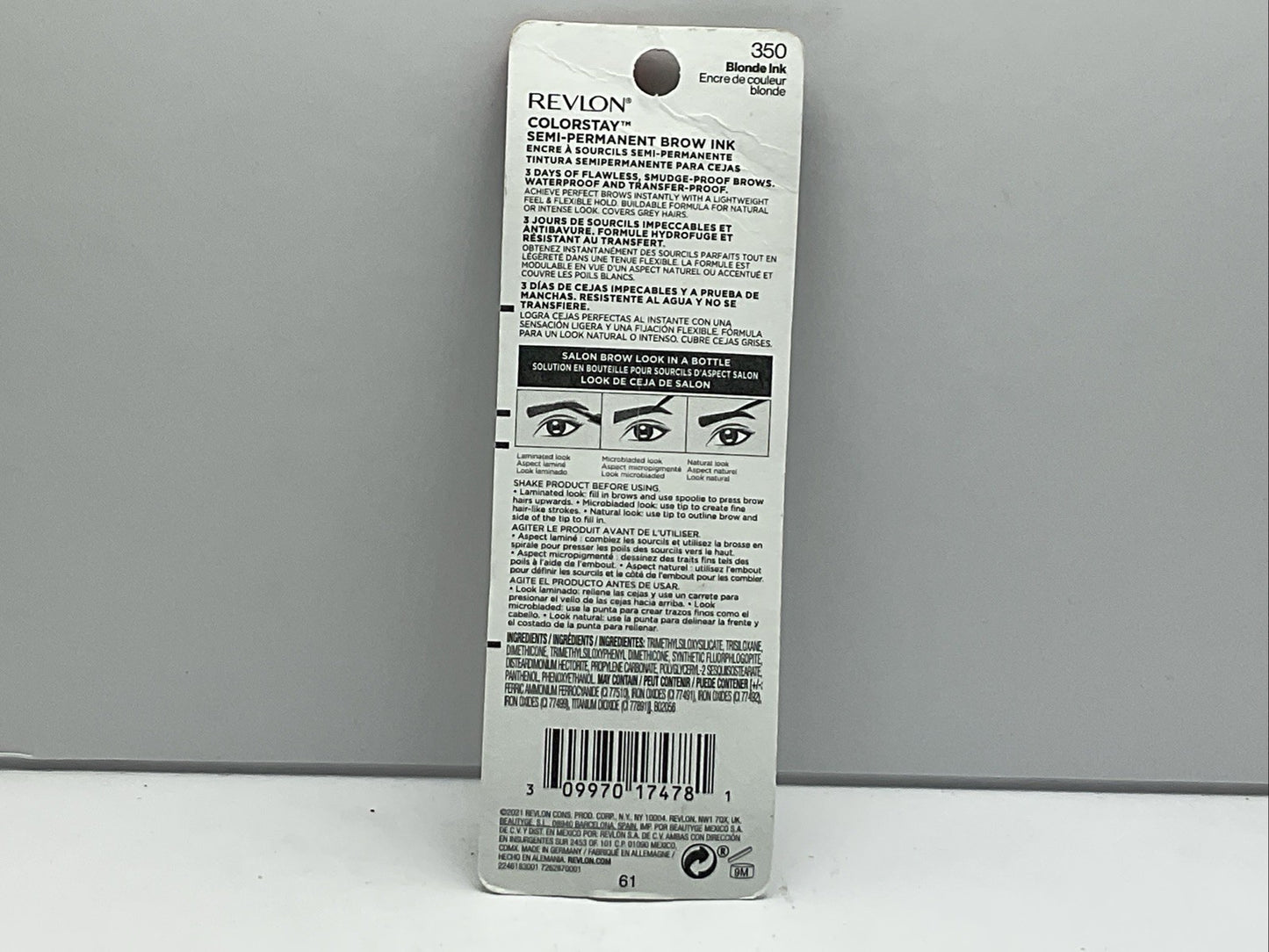 Revlon ColorStay Semi-Permanent Brow Ink - 350 Blonde Ink