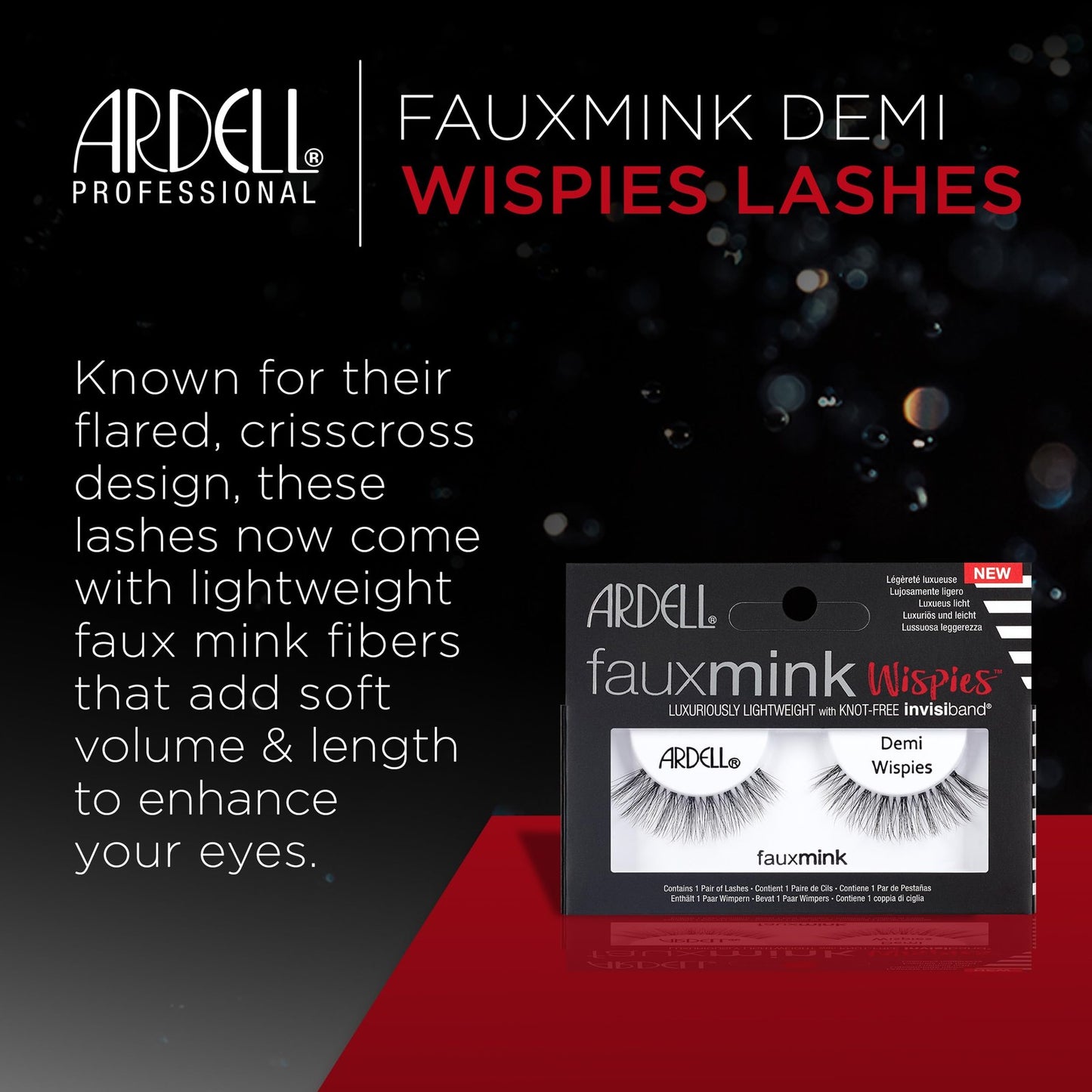 Ardell Professional FauxMink Wispies Luxuriously Lightweight - Demi Wispies