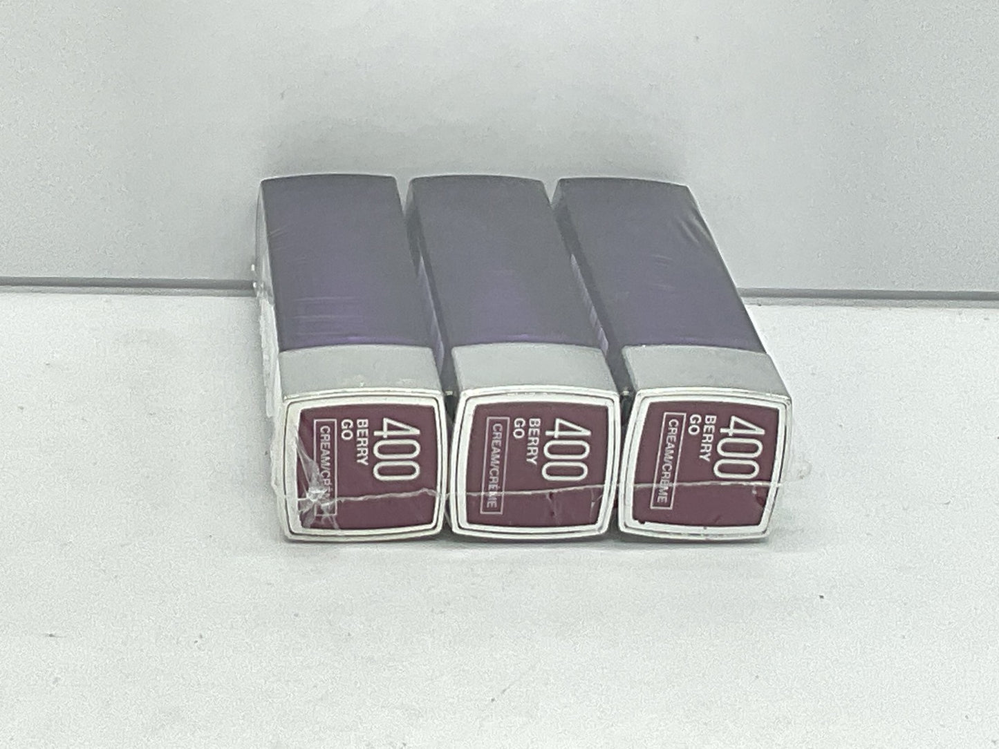 3 PACK - Maybelline Color Sensational Lipstick Cream Finish - 400 Berry Go