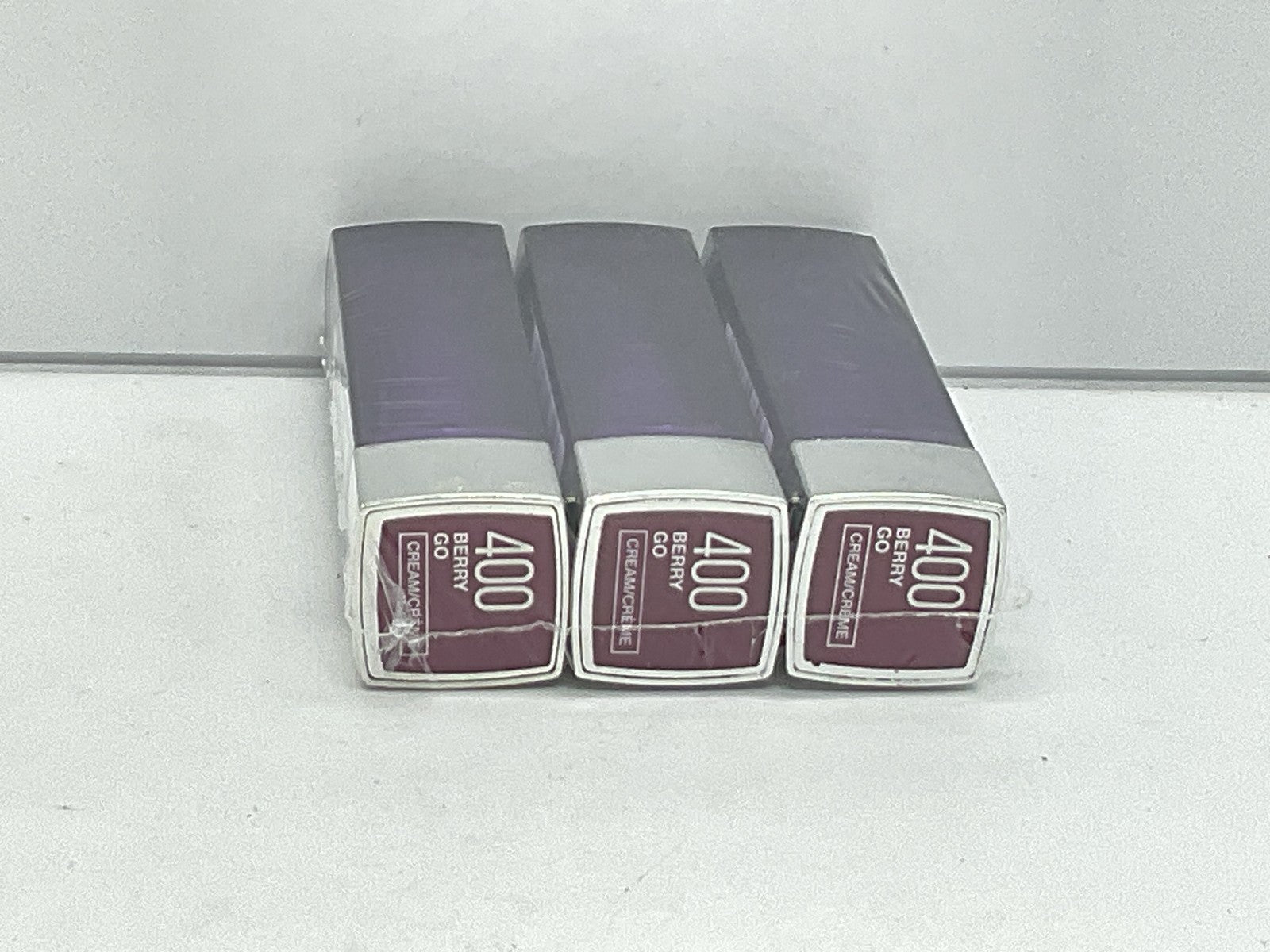 3 PACK - Maybelline Color Sensational Lipstick Cream Finish - 400 Berry Go