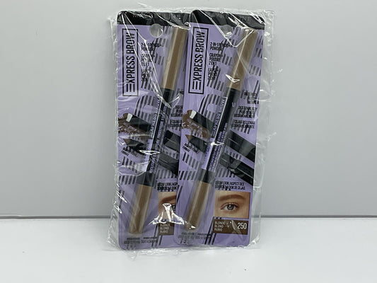 2 Pack - Maybelline Express Brow 2-In-1 Pencil Powder 250 Blonde