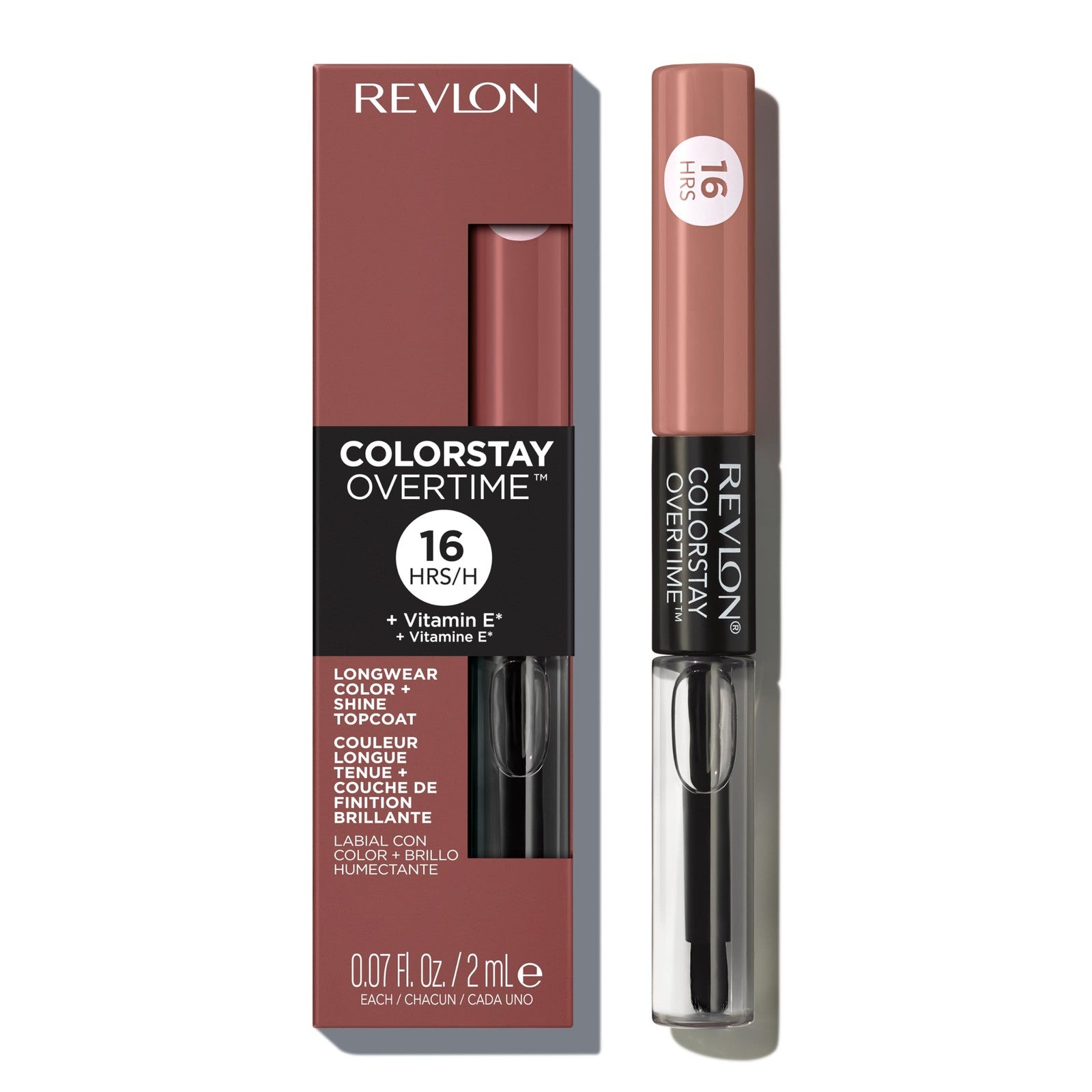 2 PACK - Revlon Colorstay Overtime 16hr Lipcolor - 540 Unstoppable Nude