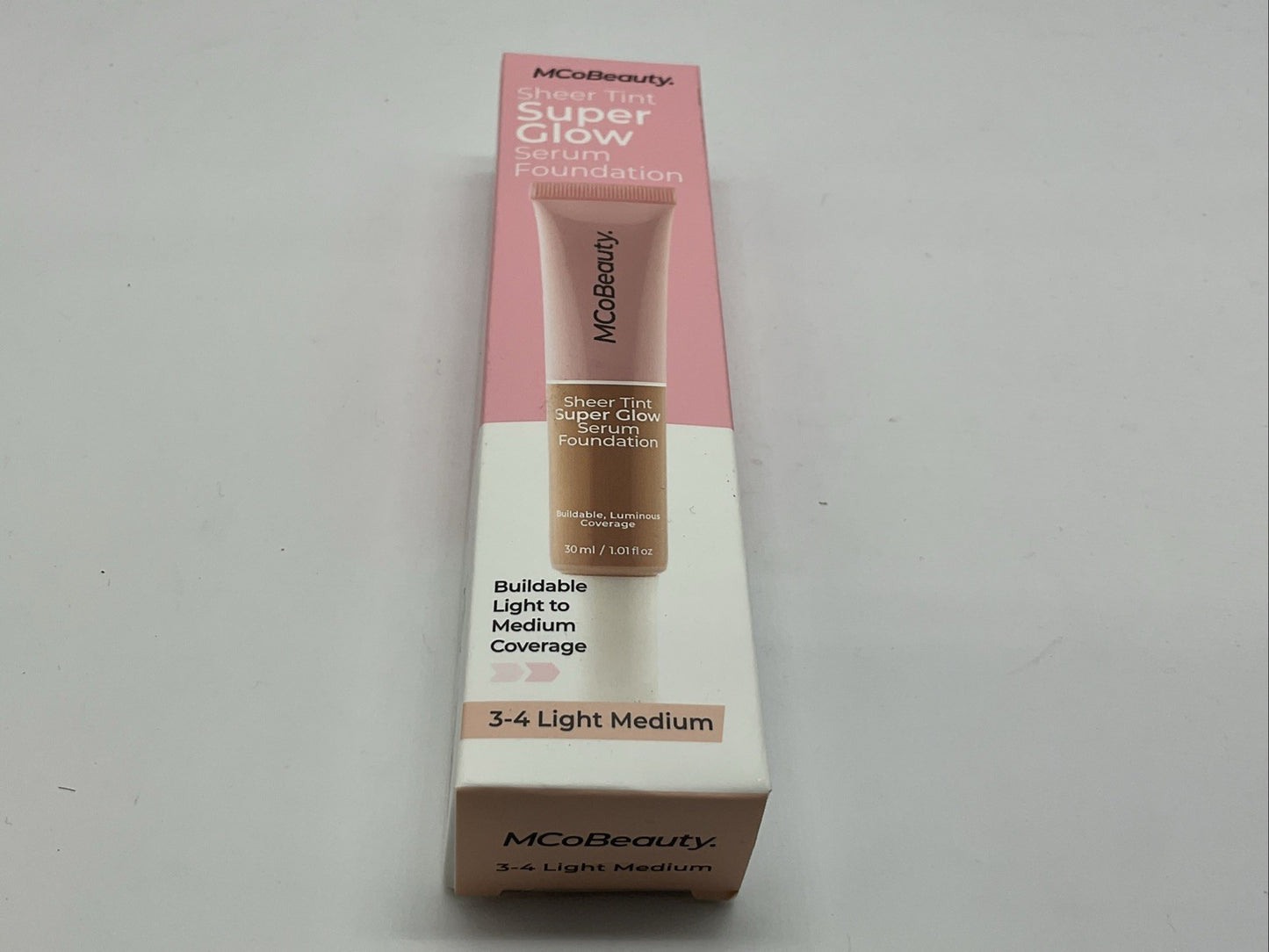 MCoBeauty Super Glow Sheer Tint Serum Foundation - 3-4 Light Medium
