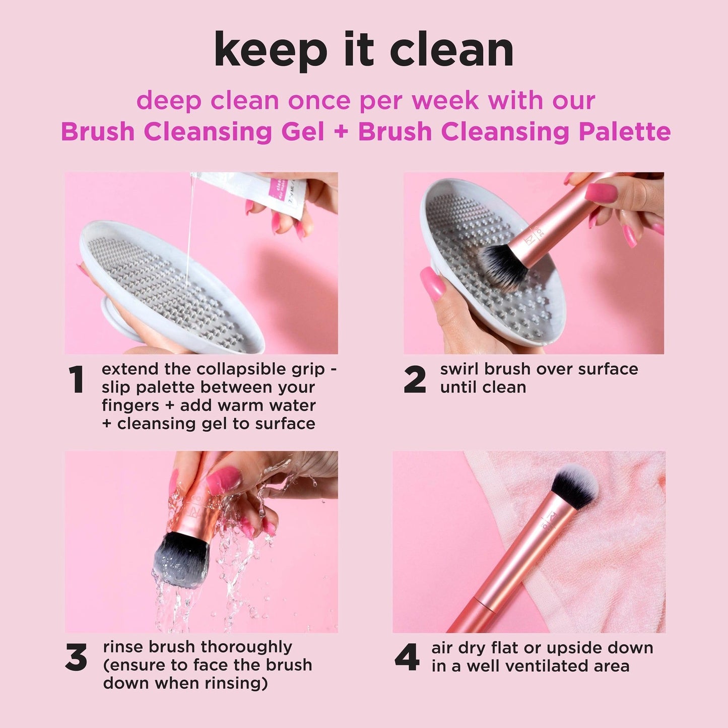 Real Techniques - powder brush - flawless 01401