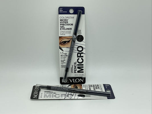 Revlon Colorstay MicroHyper Precision Gel Eyeliner Navy Bleu Marine 217-Set Of 2