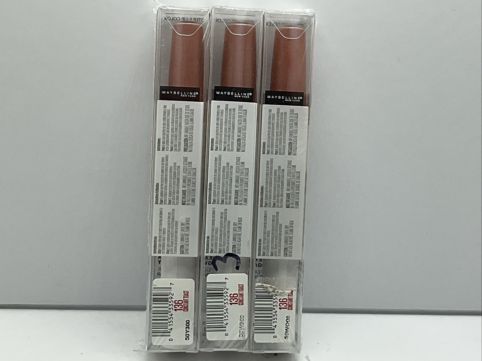3 PACK - Maybelline SuperStay 24 HR 2-Step Liquid Lipstick - 136 Constant Toast