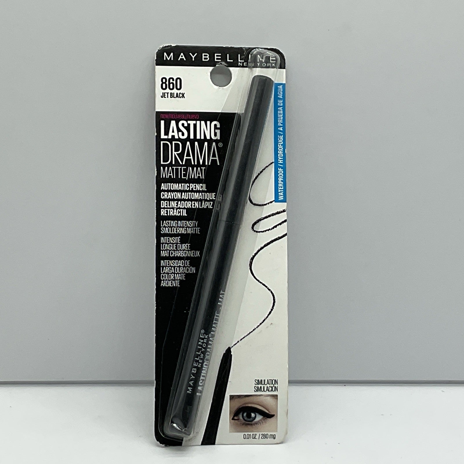 Maybelline Lasting Drama Matte Eyeliner Makeup 860 Jet Black