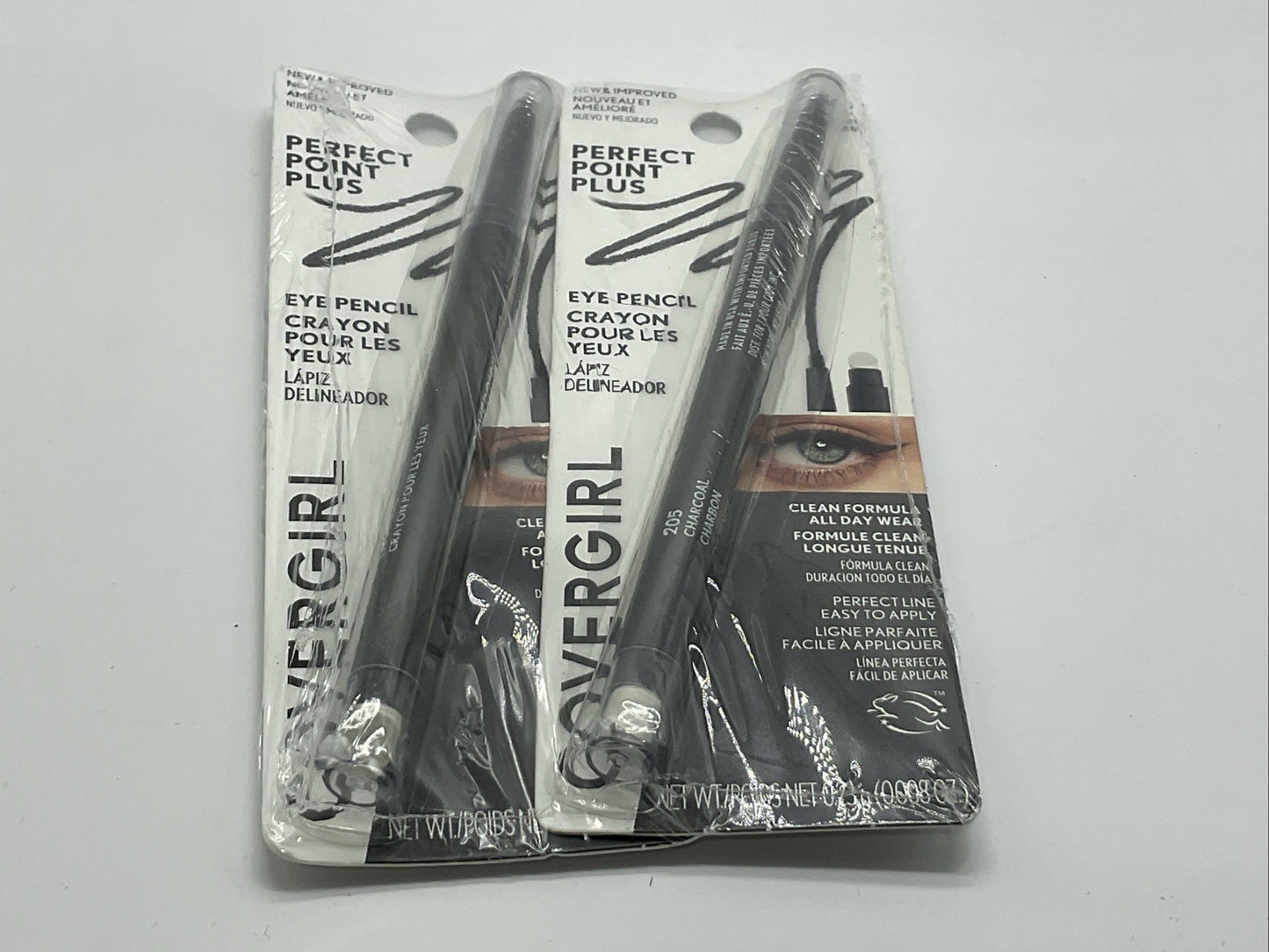 2 PACK - COVERGIRL Point Plus Eye Liner Pencil - 205 Charcoal