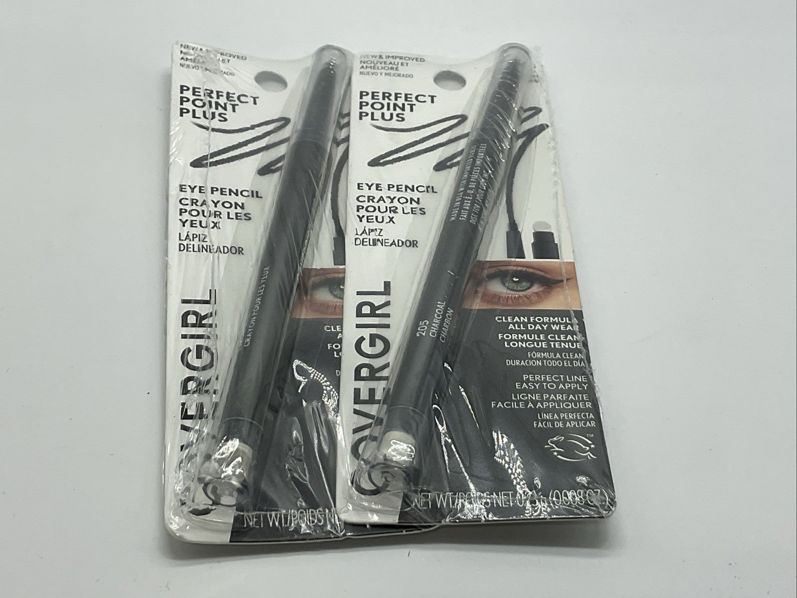2 PACK - COVERGIRL Point Plus Eye Liner Pencil - 205 Charcoal