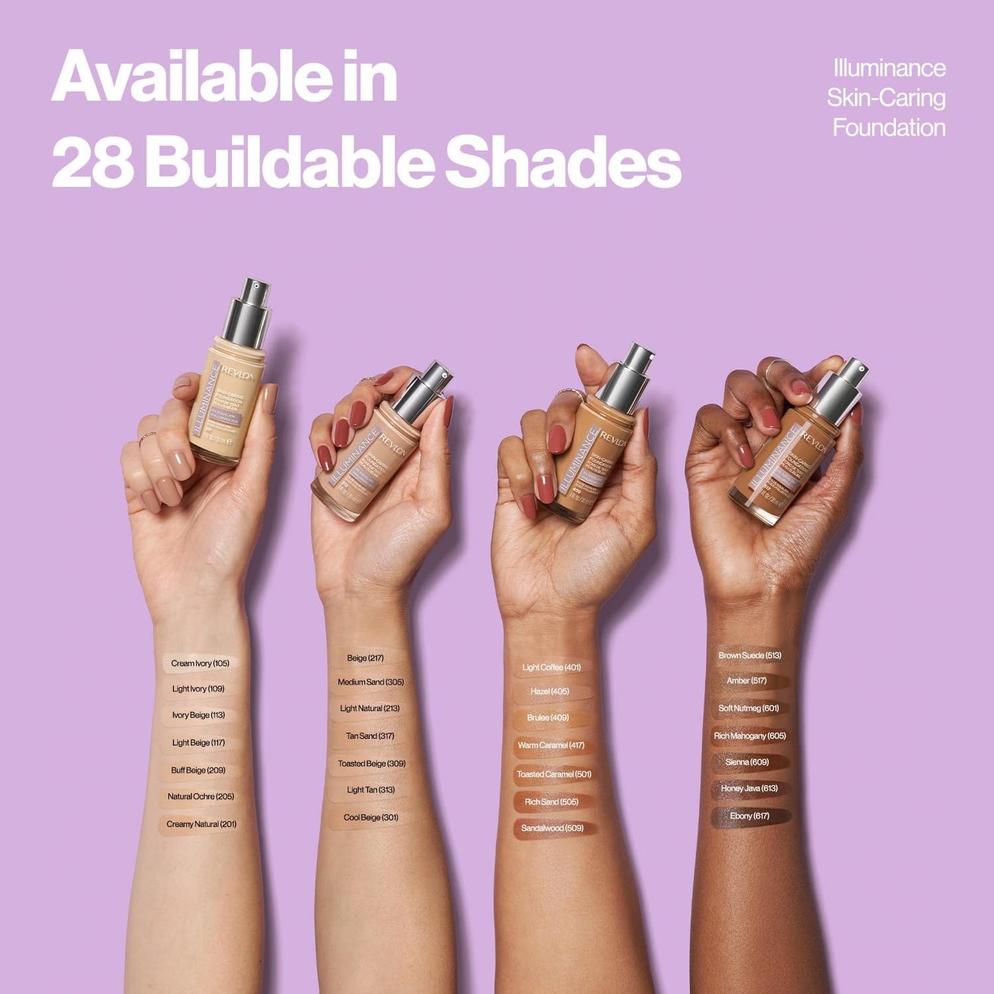 2 PACK - Revlon Illuminance Skin Caring Foundation #613 Honey Java