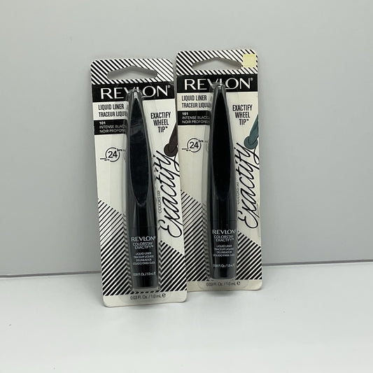 Revlon Exactify Wheel Tip Liquid Liner - 101 Black - Set Of 2