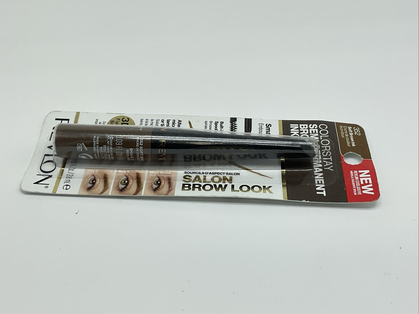 Revlon ColorStay Semi-Permanent Brow Ink 0.09oz - 352 Soft Brown Ink