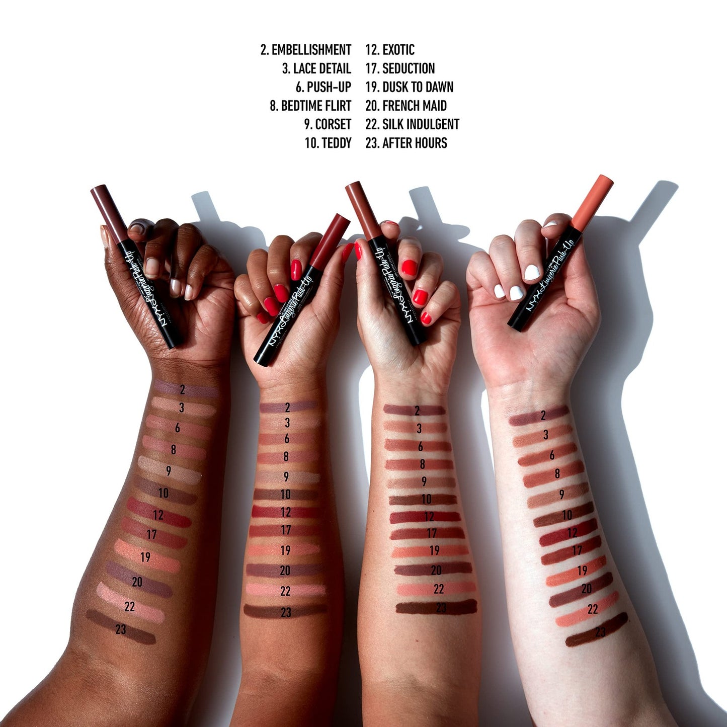 NYX Lipstick Lingerie Push Up Long Lasting - LIPLIPLS12 Exotic