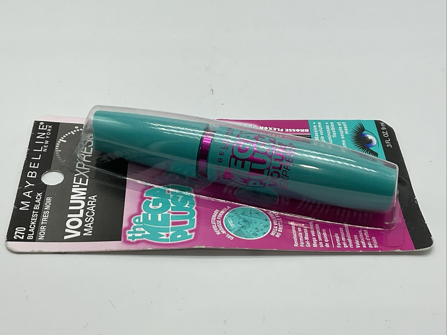 Maybelline Volum' Express The Mega Plush Washable Mascara - 270 Blackest Black
